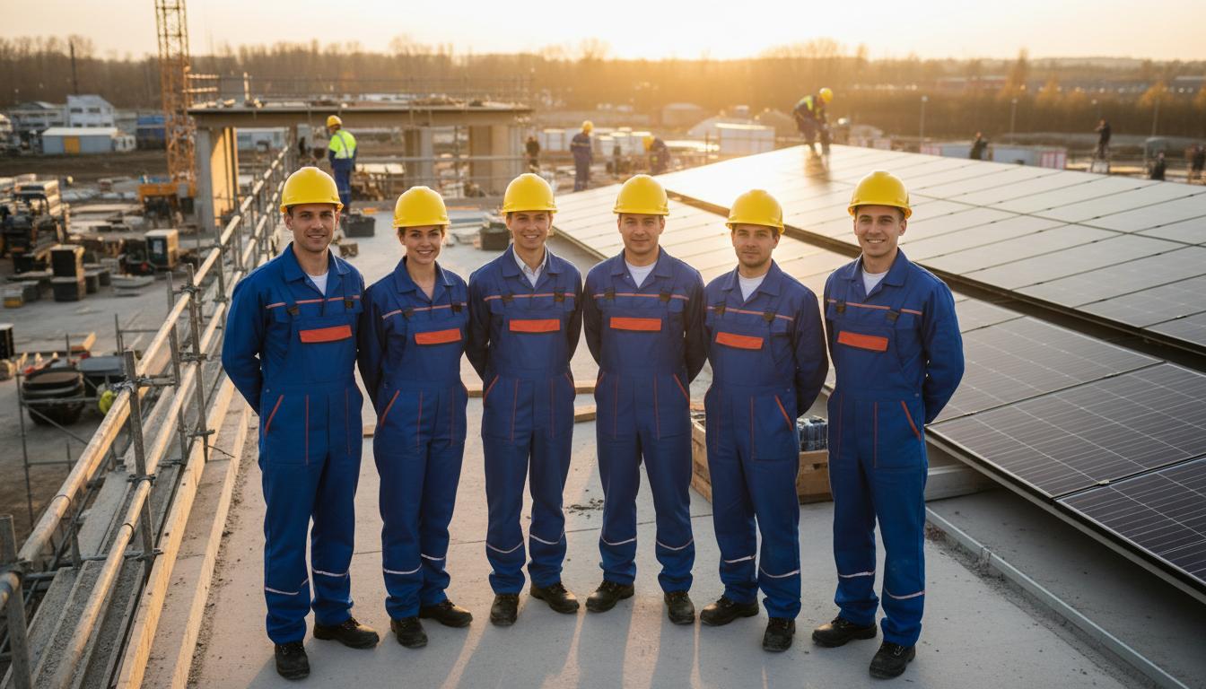 Team Renova Solution al lavoro su impianto fotovoltaico